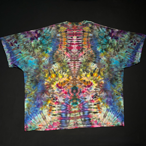 Size 4XL Dark Rainbow Psychedelic Mindscape T-Shirt