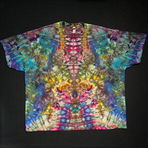 Size 4XL Dark Rainbow Psychedelic Mindscape T-Shirt