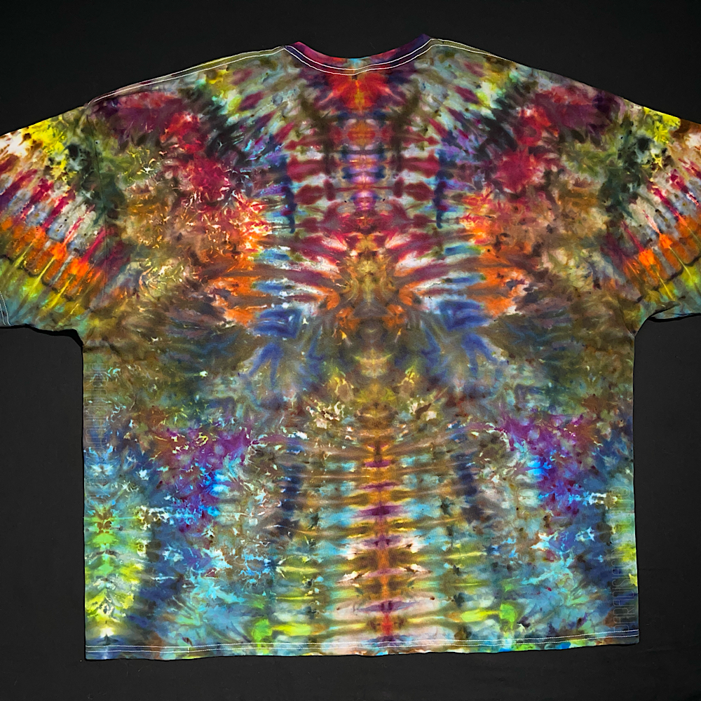 Size 5XL Muted Rainbow Psychedelic Mindscape T-Shirt