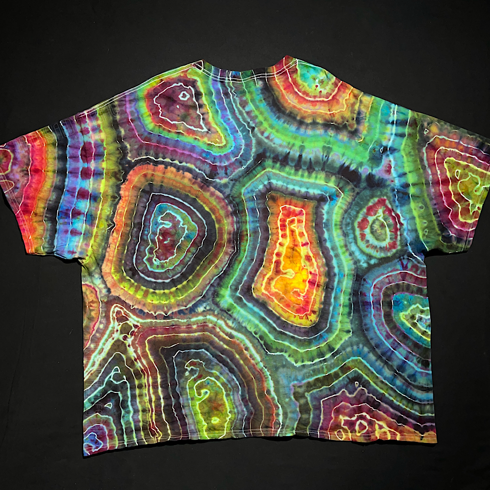 Size 5XL Dark Rainbow Geode T-Shirt