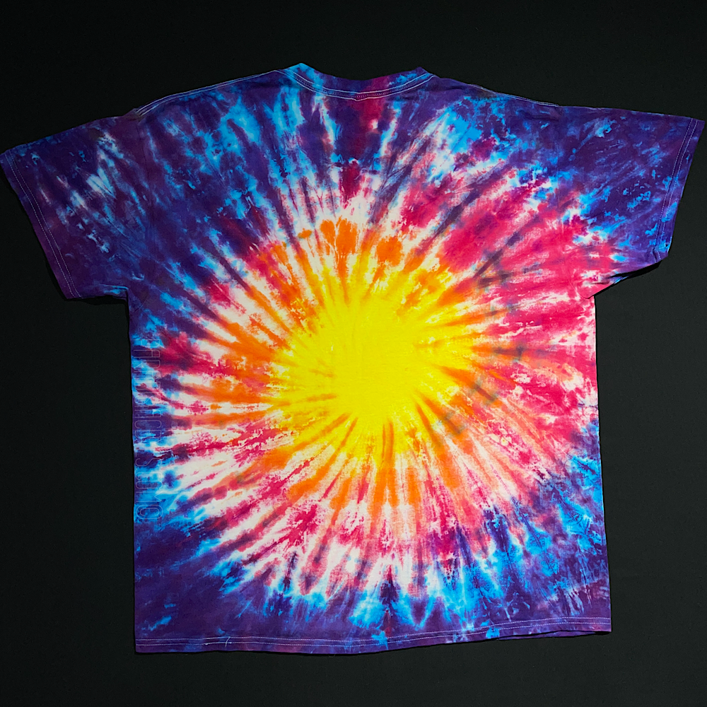 Size XL Purple Sunset Sunburst T-Shirt