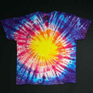 Size XL Purple Sunset Sunburst T-Shirt