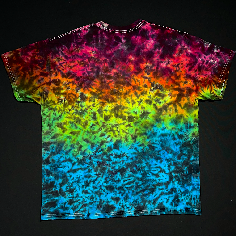 Size XL Midnight Marbled Rainbow T-Shirt (Reject)