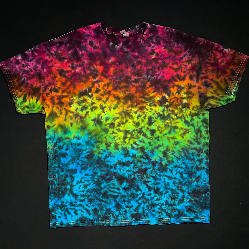 Size XL Midnight Marbled Rainbow T-Shirt (Reject)