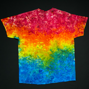 Size XL Rainbow Marbled Splatter Gradient T-Shirt