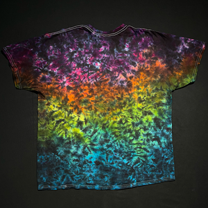 Size XL Midnight Marbled Rainbow T-Shirt