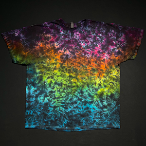 Size XL Midnight Marbled Rainbow T-Shirt