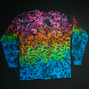 Size Large Midnight Marbled Rainbow Long Sleeve Shirt