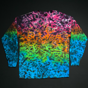 Size Large Midnight Marbled Rainbow Long Sleeve Shirt