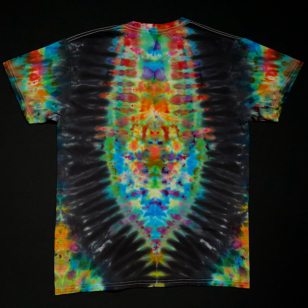 Size 2XL Rainbow Splatter Pattern Tie Dye Zip-Up Hoodie - Paradisiac  Psychedelic Tie Dye Shop