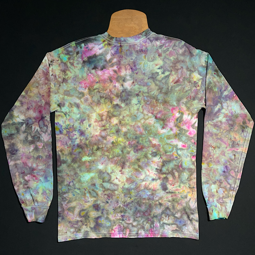 Size Medium Marbled Watercolor Splatter Long Sleeve Shirt