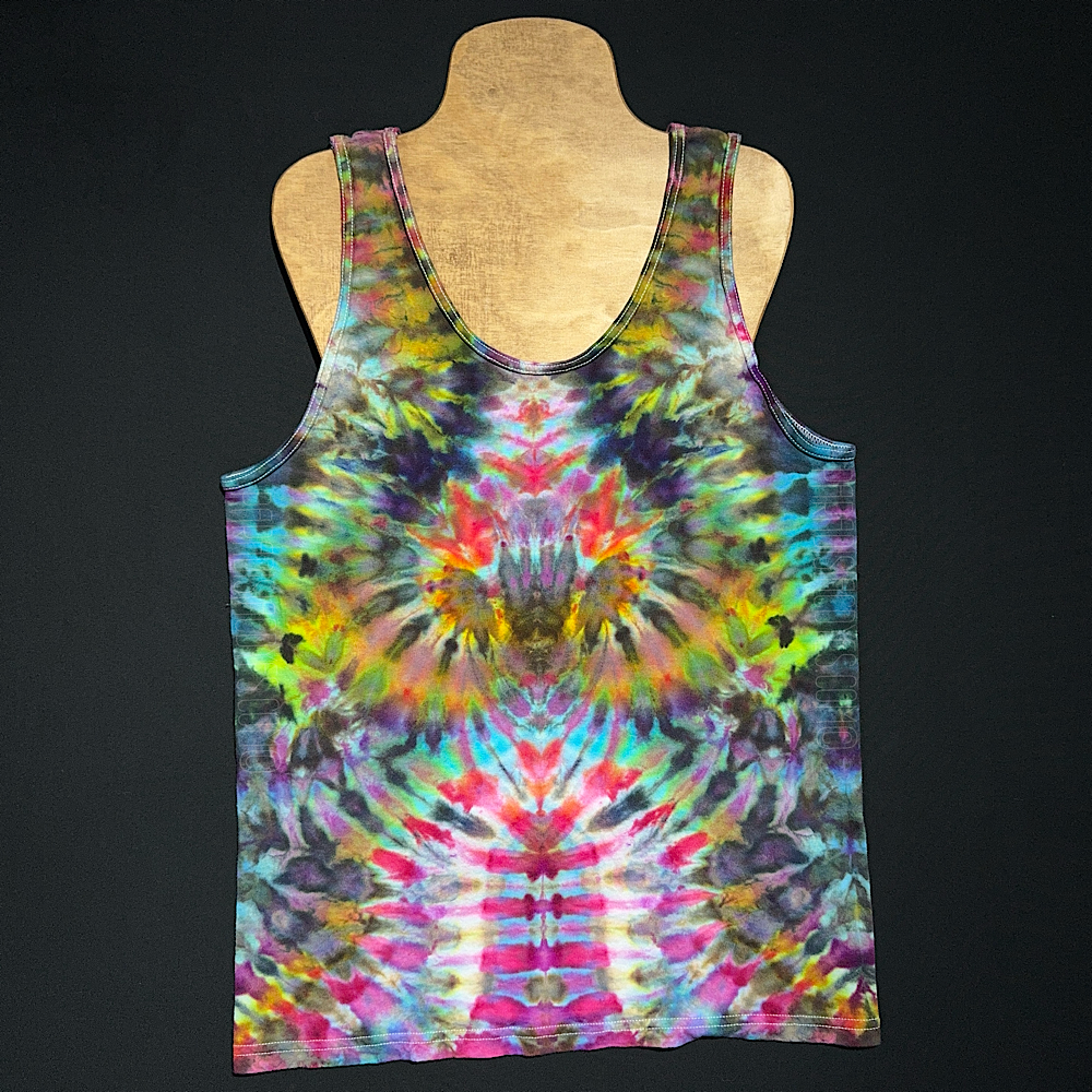 Medium Abstract Rainbow Totem Tank Top - Paradisiac Psychedelic