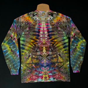 Size Medium Psychedelic Mindscape Long Sleeve Ice Dye Shirt