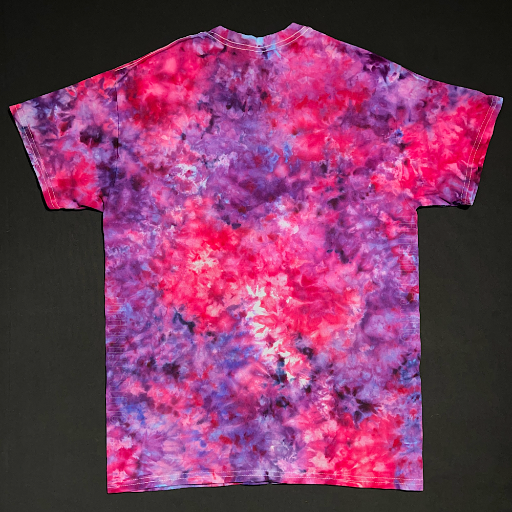 Size Medium Pink & Purple Marbled Splatter T-Shirt