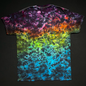 Size Medium Midnight Marbled Rainbow T-Shirt