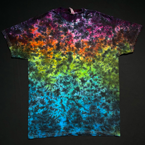 Size Medium Midnight Marbled Rainbow T-Shirt