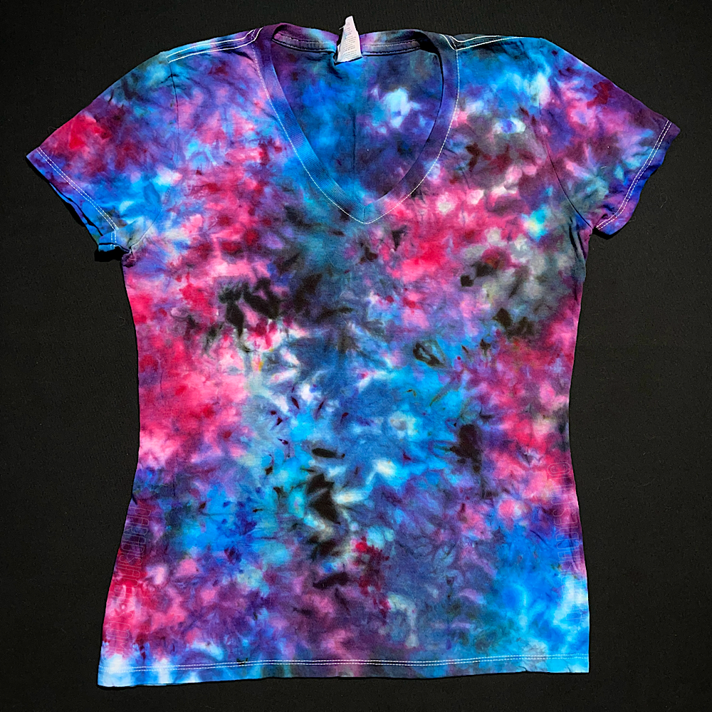 Ladies' Small Cloud 9 Marbled Splatter V-Neck