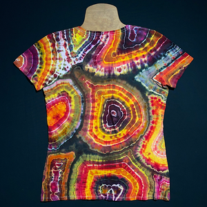 Women's Large Lavastone Geode V-Neck T-Shirt