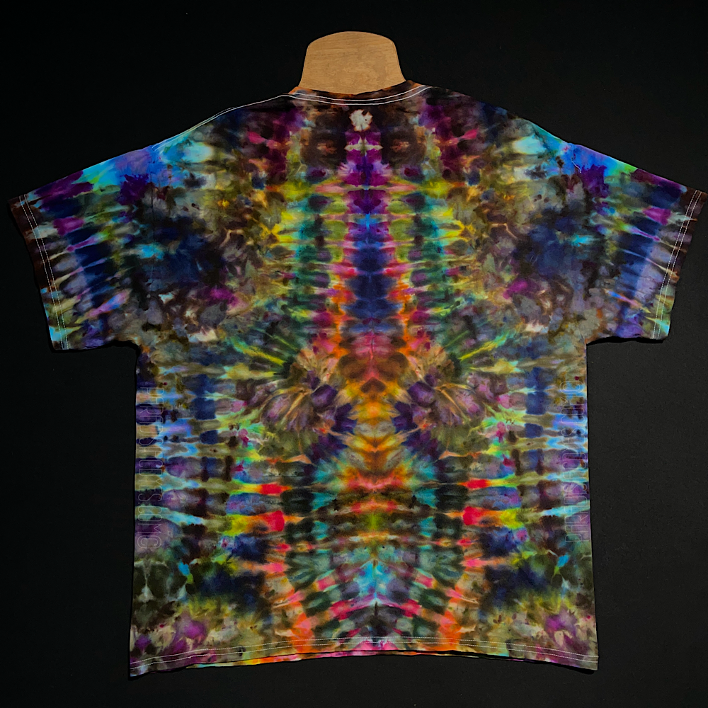Size XL Psychedelic Mindscape Ice Dye T-Shirt