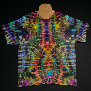 Size XL Psychedelic Mindscape Ice Dye T-Shirt