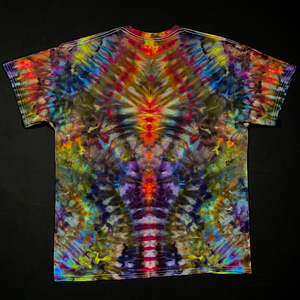 Size XL Psychedelic Mindscape Ice Dye T-Shirt *DEFECT*