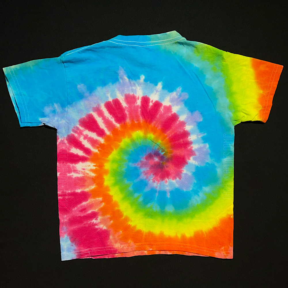 Youth XS Tropical Rainbow Spiral T-Shirt