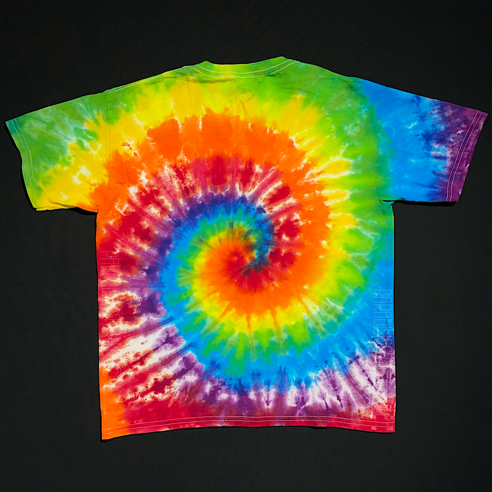 Youth Large ROYGBIV Rainbow Spiral T-Shirt