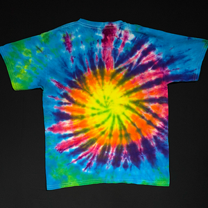 Youth Large Neon Rainbow Sunburst T-Shirt