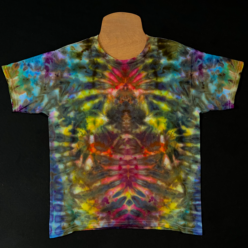 Youth Large Psychedelic Mindscape Ice Dye T-Shirt