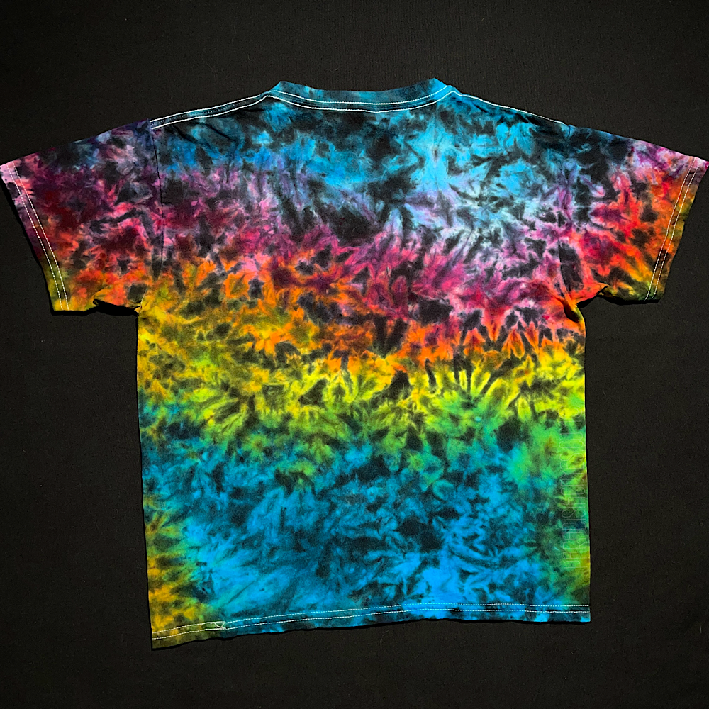 Youth Medium Blackened Rainbow Splatter T-Shirt