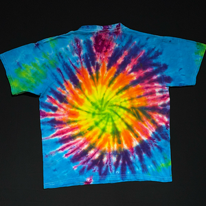 Youth Medium Neon Rainbow Sunburst T-Shirt