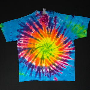 Youth Medium Neon Rainbow Sunburst T-Shirt