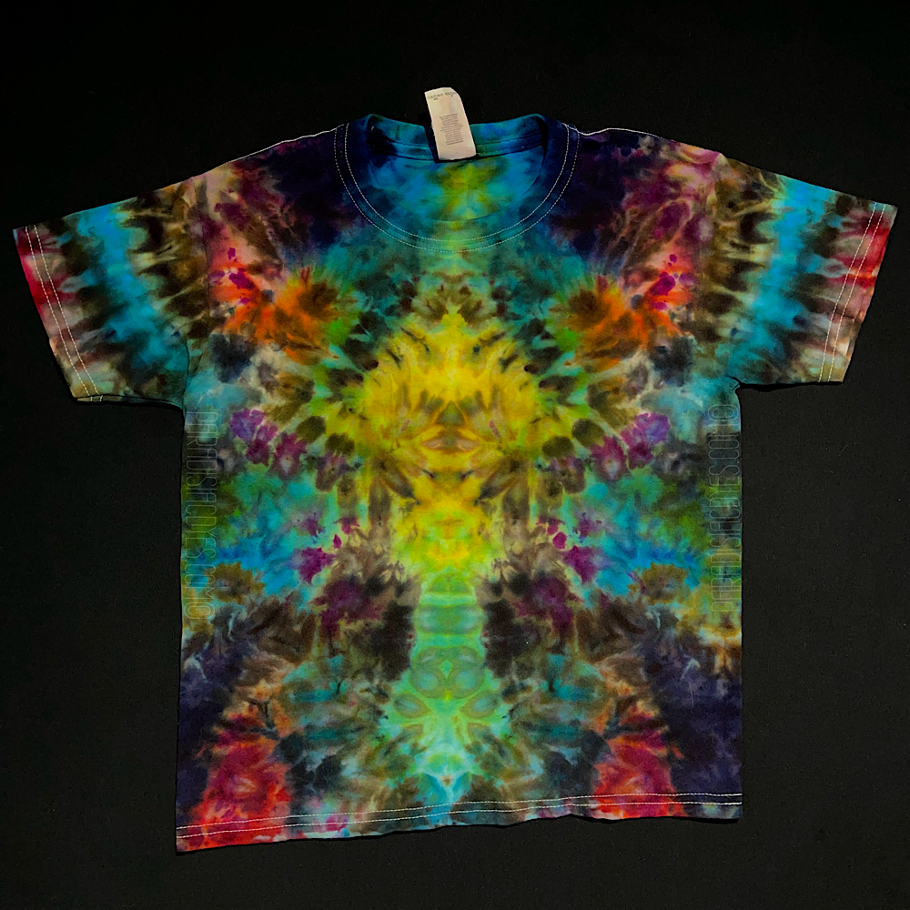 Youth Small Multicolor Psychedelic Mindscape T-Shirt