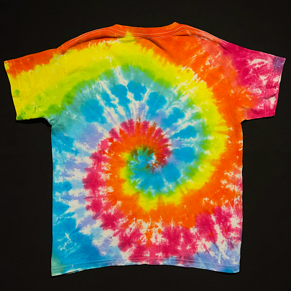 Youth Small Tropical Rainbow Spiral T-Shirt