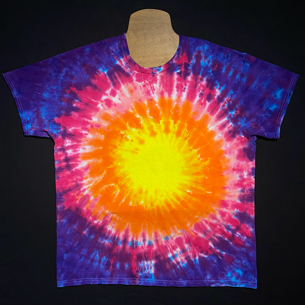 Sunset Sunburst Tie Dye T-Shirt1
