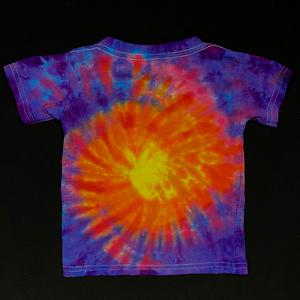 Sunset Sunburst Spiral Tie Dye T-Shirt (Toddler & Youth)