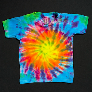 Neon Rainbow Sunburst Tie Dye T-Shirt (Toddler & Youth)