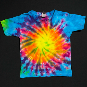 Neon Rainbow Sunburst Tie Dye T-Shirt (Toddler & Youth)