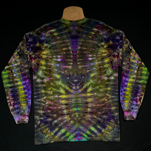 Psychedelic Hippieween Mindscape Long Sleeve Ice Dye Shirt
