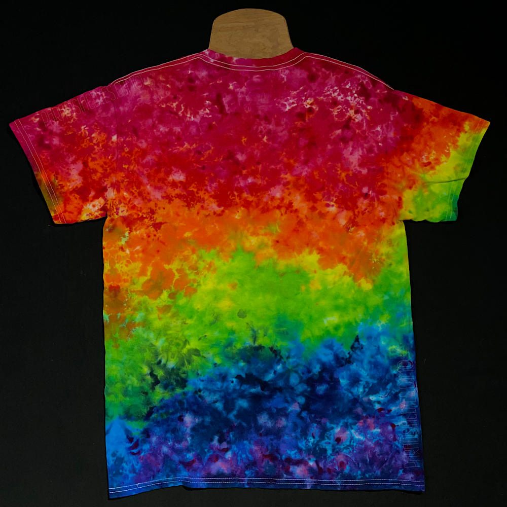 ROYGBIV Splatter Pattern Tie Dye T-Shirt