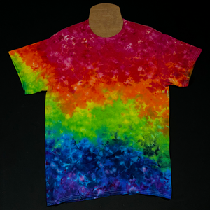 ROYGBIV Splatter Pattern Tie Dye T-Shirt