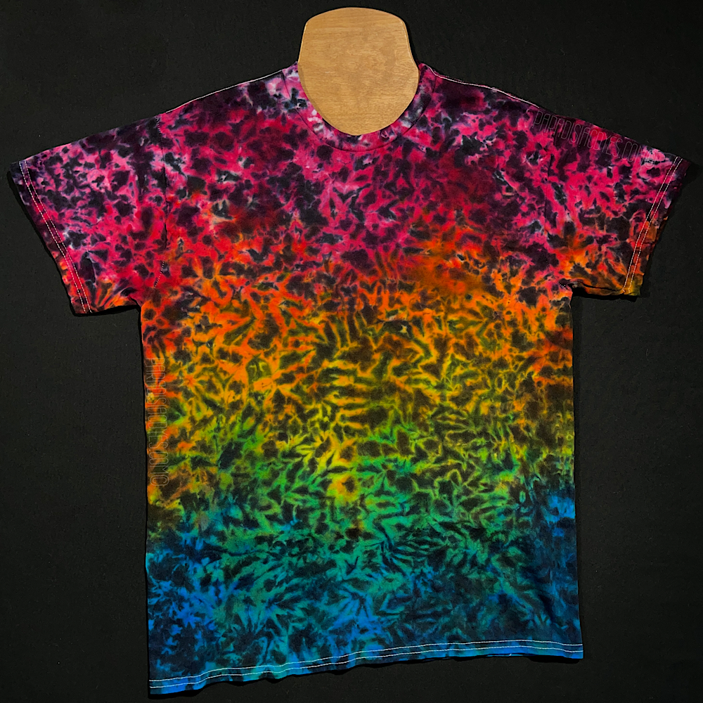 Midnight Marbled Rainbow Tie Dye T-Shirt - Paradisiac Psychedelic
