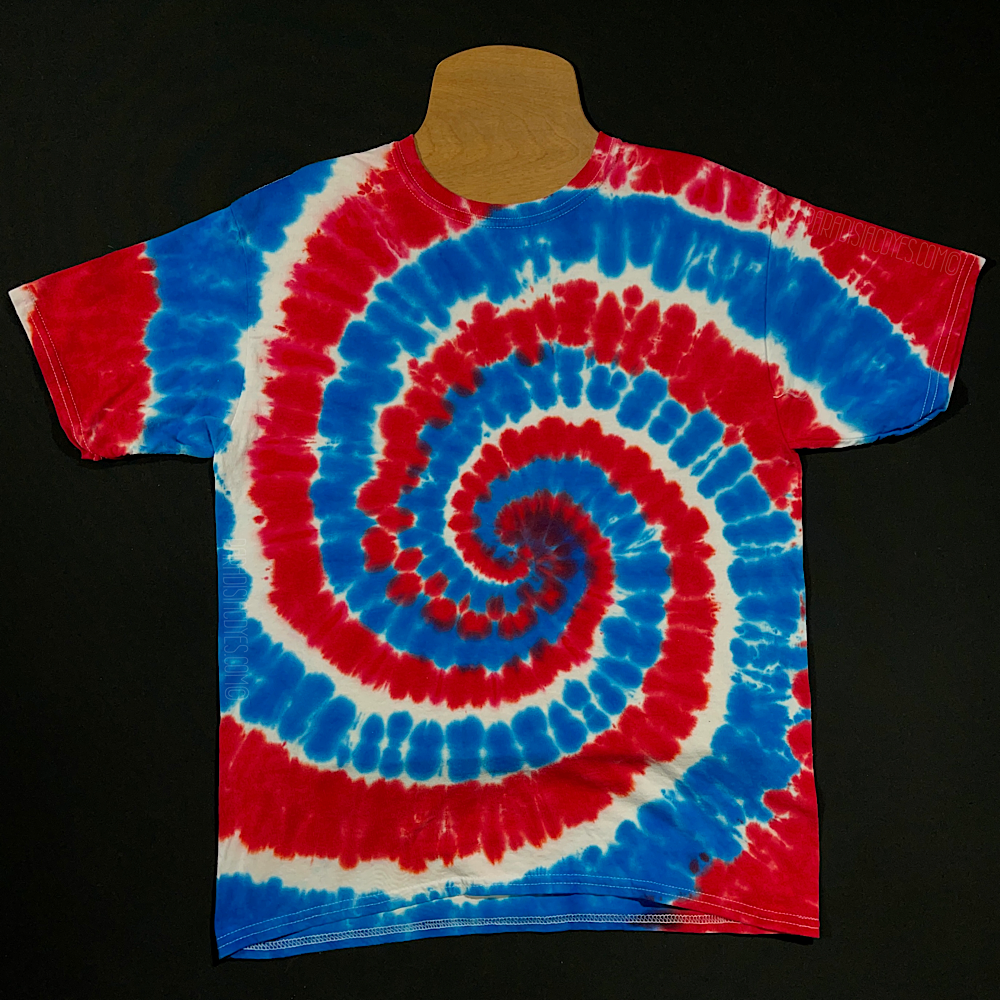 Red white blue tie dye sweatshirt sale