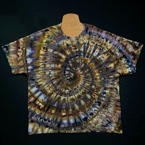 Earthy Pebbles Ice Dye Spiral T-Shirt