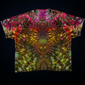 Size 4XL Psychedelic Melonscape Ice Dye T-Shirt