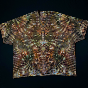 Size 5XL Psychedelic Sandscape Ice Dye T-Shirt
