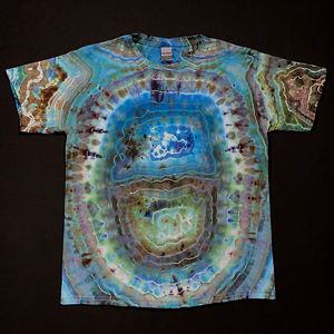 Youth Large Geode Pattern Tie Dye T-Shirt