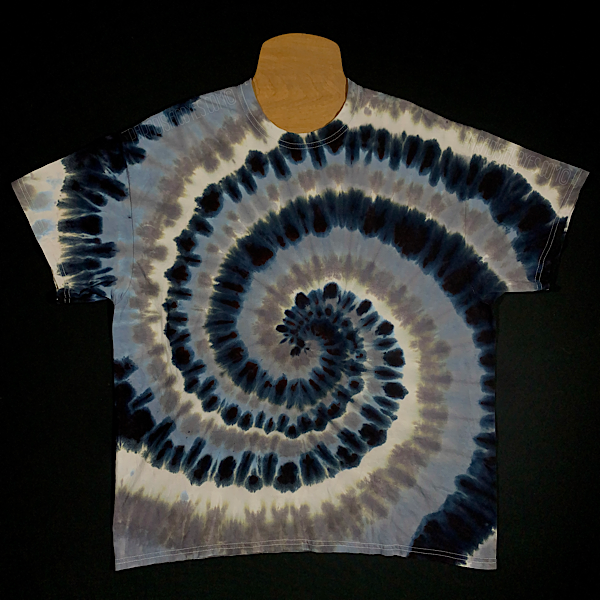 Monochrome Spiral Tie Dye T-Shirt