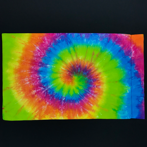 An example of what your custom made to order neon rainbow tie dye pillowcases may look like. all tie dye is genuienly one of a kind