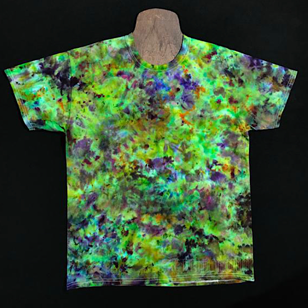 【スーパーセール】 Bud Marijuana Marbled Purple & Green Tie Shirt Dye トップス